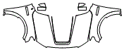 Full Hood, Fender and Mirror Kit pattern for the 2018 Ford F-150