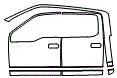 Door and A-Pillar Kit pattern for the 2018 Ford F-150