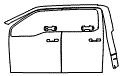 Door and A-Pillar Kit pattern for the 2026 Ford F-150