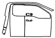 Door and A-Pillar Kit pattern for the 2026 Ford F-150