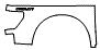 Outer Bed Panel Kit pattern for the 2021 Ford F-150