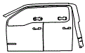 Door and A-Pillar Kit pattern for the 2026 Ford F-150
