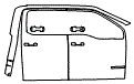Door and A-Pillar Kit pattern for the 2026 Ford F-150