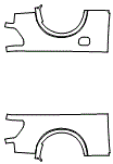 Outer Bed Panel Kit pattern for the 2021 Ford F-150