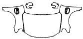 Full Hood, Fender and Mirror Kit pattern for the 2022 Ford F-150 Lightning
