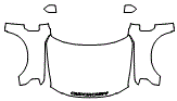 Full Hood, Fender and Mirror Kit pattern for the 2022 Ford F-350