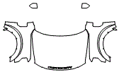 Full Hood, Fender and Mirror Kit pattern for the 2022 Ford F-350