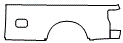 Outer Bed Panel Kit pattern for the 2022 Ford F-350