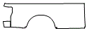 Outer Bed Panel Kit pattern for the 2022 Ford F-350