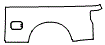 Outer Bed Panel Kit pattern for the 2022 Ford F-350