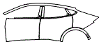 Door and Rear Fender Kit pattern for the 2026 Ford Mustang Mach-E
