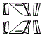 D-Pillar, B-Pillar and C-Pillar Kit pattern for the 2026 Ford Bronco Sport