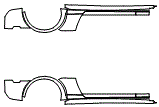 Rocker Panel Kit pattern for the 2015 Chevrolet Camaro