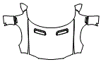 Full Hood, Fender and Mirror Kit pattern for the 1993 Chevrolet Camaro