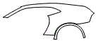 Rear Fender Kit pattern for the 2015 Chevrolet Camaro