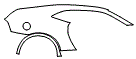 Rear Fender Kit pattern for the 2015 Chevrolet Camaro