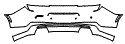 Rear Bumper Kit pattern for the 2018 Chevrolet Camaro