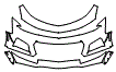 Bumper Kit pattern for the 2024 Chevrolet Camaro