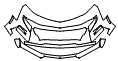 Bumper Kit pattern for the 2024 Chevrolet Camaro