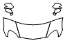 Hood, Fender and Mirror Kit pattern for the 2006 Chevrolet Corvette