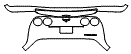 Rear Bumper Kit pattern for the 2013 Chevrolet Corvette
