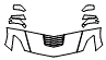 Hood, Fender and Mirror Kit pattern for the 2015 Chevrolet Corvette