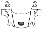 Full Hood, Fender and Mirror Kit pattern for the 2015 Chevrolet Corvette