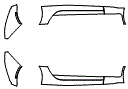 Rocker Panel Kit pattern for the 2015 Chevrolet Corvette
