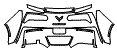Rear Bumper Kit pattern for the 2015 Chevrolet Corvette