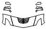 Hood, Fender and Mirror Kit pattern for the 2015 Chevrolet Corvette