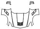 Full Hood, Fender and Mirror Kit pattern for the 2018 Chevrolet Corvette
