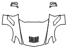 Full Hood, Fender and Mirror Kit pattern for the 2018 Chevrolet Corvette