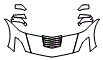 Hood, Fender and Mirror Kit pattern for the 2018 Chevrolet Corvette