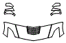 Hood, Fender and Mirror Kit pattern for the 2018 Chevrolet Corvette