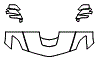 Hood, Fender and Mirror Kit pattern for the 2019 Chevrolet Corvette