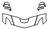 Hood, Fender and Mirror Kit pattern for the 2019 Chevrolet Corvette