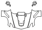 Full Hood, Fender and Mirror Kit pattern for the 2019 Chevrolet Corvette
