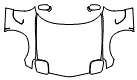 Full Hood, Fender and Mirror Kit pattern for the 1998 Chevrolet Corvette