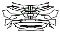 Rear Bumper Kit pattern for the 2020 Chevrolet Corvette
