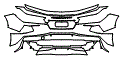 Rear Bumper Kit pattern for the 2027 Chevrolet Corvette