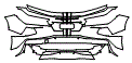 Rear Bumper Kit pattern for the 2020 Chevrolet Corvette