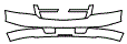 Grille and Bumper Kit pattern for the 2008 Chevrolet Tahoe