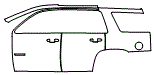 Rear Fender and Door Kit pattern for the 2018 Chevrolet Tahoe