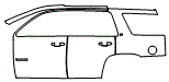 Rear Fender and Door Kit pattern for the 2018 Chevrolet Tahoe
