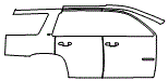 Rear Fender and Door Kit pattern for the 2018 Chevrolet Tahoe