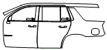 Door and Rear Fender Kit pattern for the 2026 Chevrolet Tahoe
