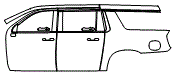 Door and Rear Fender Kit pattern for the 2026 Chevrolet Suburban