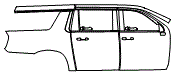 Door and Rear Fender Kit pattern for the 2026 Chevrolet Suburban