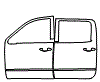 Door Kit pattern for the 2019 Chevrolet Silverado/1500 LD (Previous Generation)