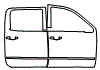 Door Kit pattern for the 2019 Chevrolet Silverado/1500 LD (Previous Generation)